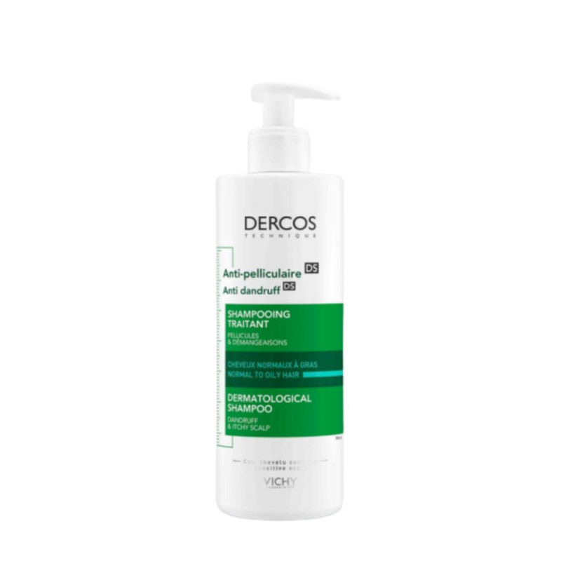 VICHY DERCOS CHAMPÚ ANTICASPA CABELLO GRASO  390 ML