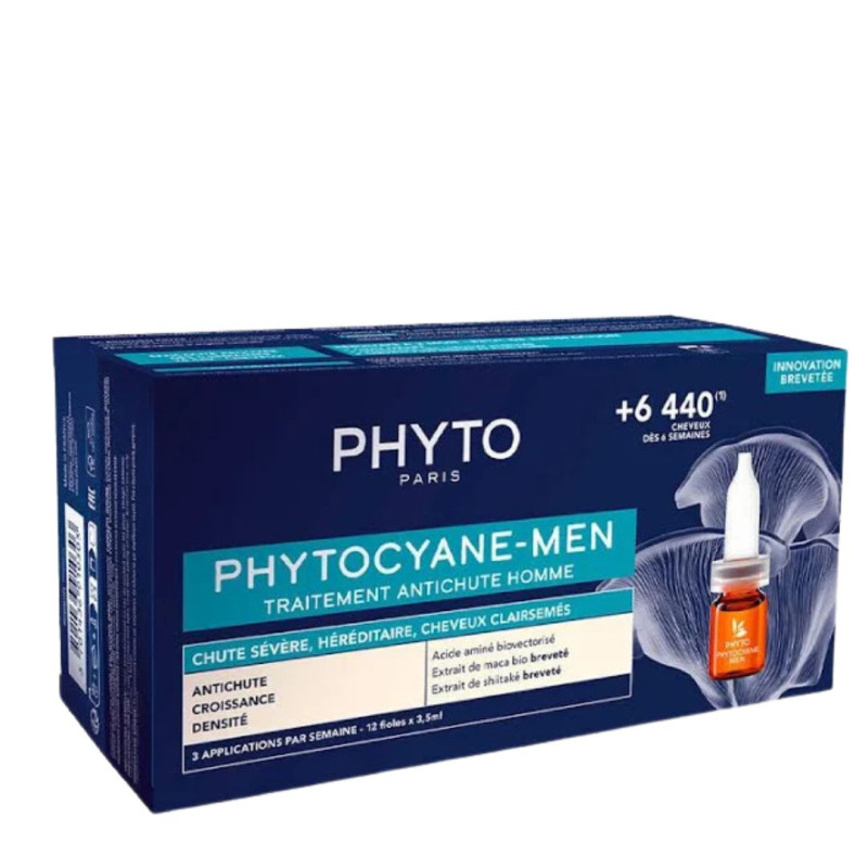 PHYTO PHYTOCYANE MEN 12 AMPOLLAS X 3,5ML