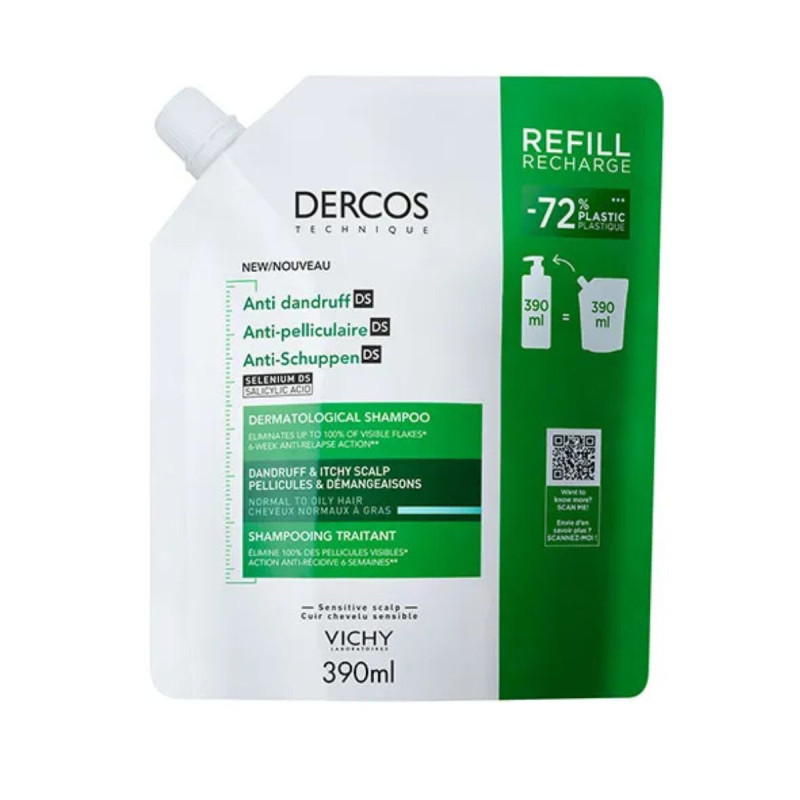 VICHY DERCOS REFILL RECARGA NORMAL GRASO 500ML
