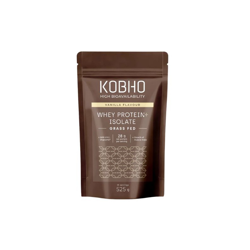 KOBHO PROTEÍNA WHEY ISOLATE SABOR VAINILLA 525G