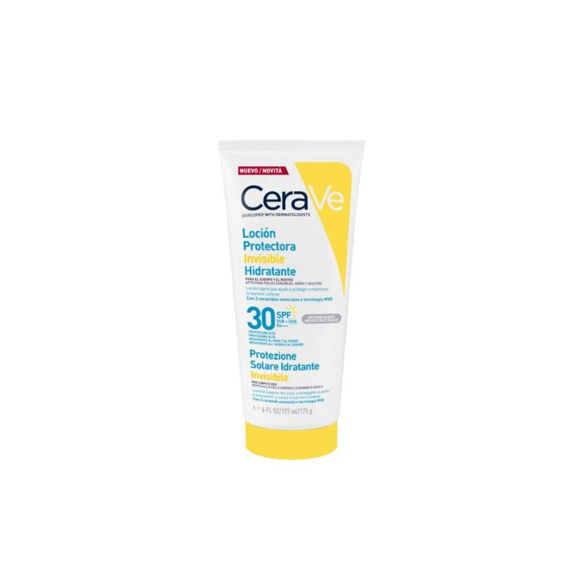 CERAVE LOCION SPF30 CORPORAL PROTECTORA INVISIBLE HIDRATANTE SPF 30 177 ML