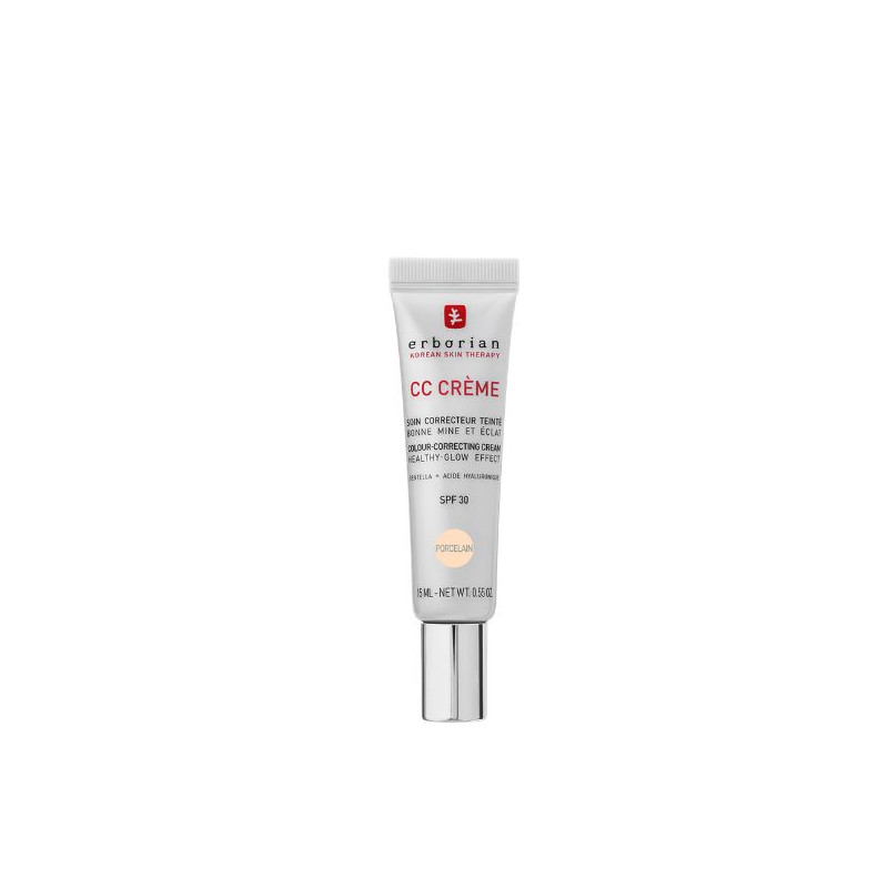 ERBORIAN CC CREME CENTELLA ASIATICA SPF30 ILUMINADORA PORCELAIN 15ML