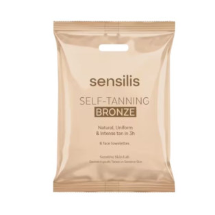 SENSILIS SELF TANNING BRONZE 6 TOALLITAS PACK
