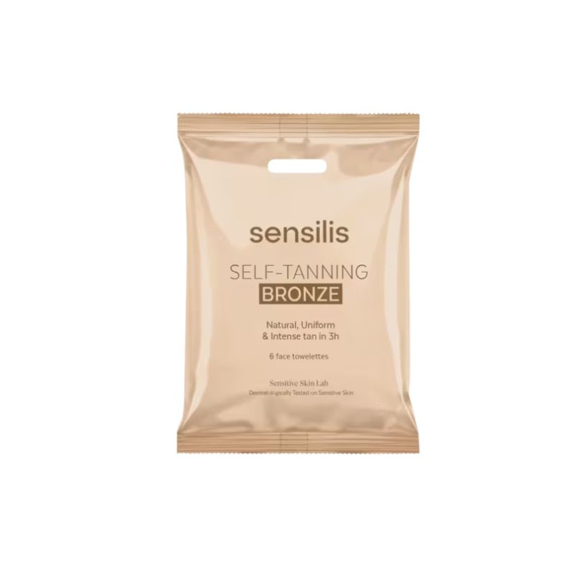 SENSILIS SELF TANNING BRONZE 6 TOALLITAS PACK