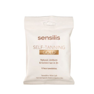 SENSILIS SELF TANNING GOLD 6 TOALLITAS PACK