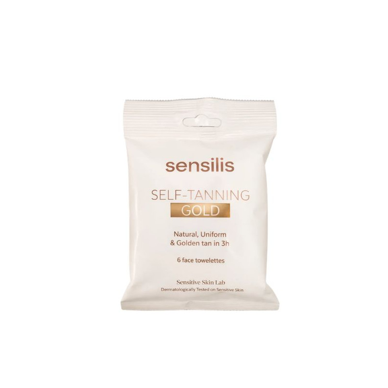 SENSILIS SELF TANNING GOLD 6 TOALLITAS PACK