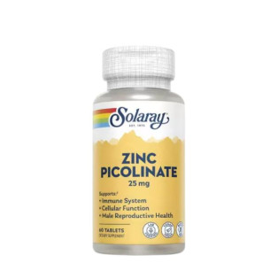 SOLARAY ZINC PICOLINATE 25MG