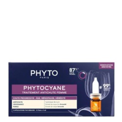 PHYTO PHYTOCYANE MUJER CAÍDA CRÓNICA 12 AMPOLLAS X 5ML