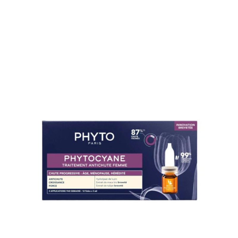 PHYTO PHYTOCYANE MUJER CAÍDA CRÓNICA 12 AMPOLLAS X 5ML