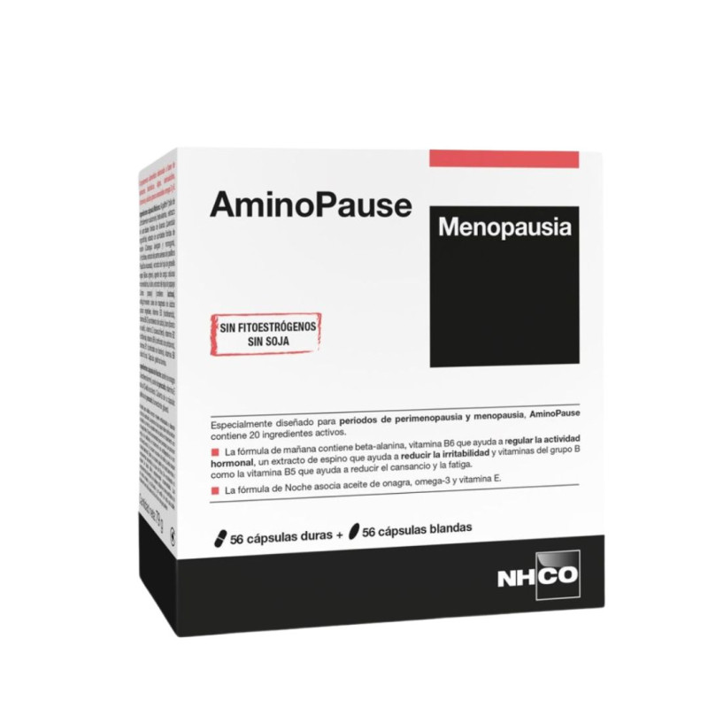 NHCO AminoPause Menopausia 56 Cápsulas duras + 56 Cápsulas blandas.