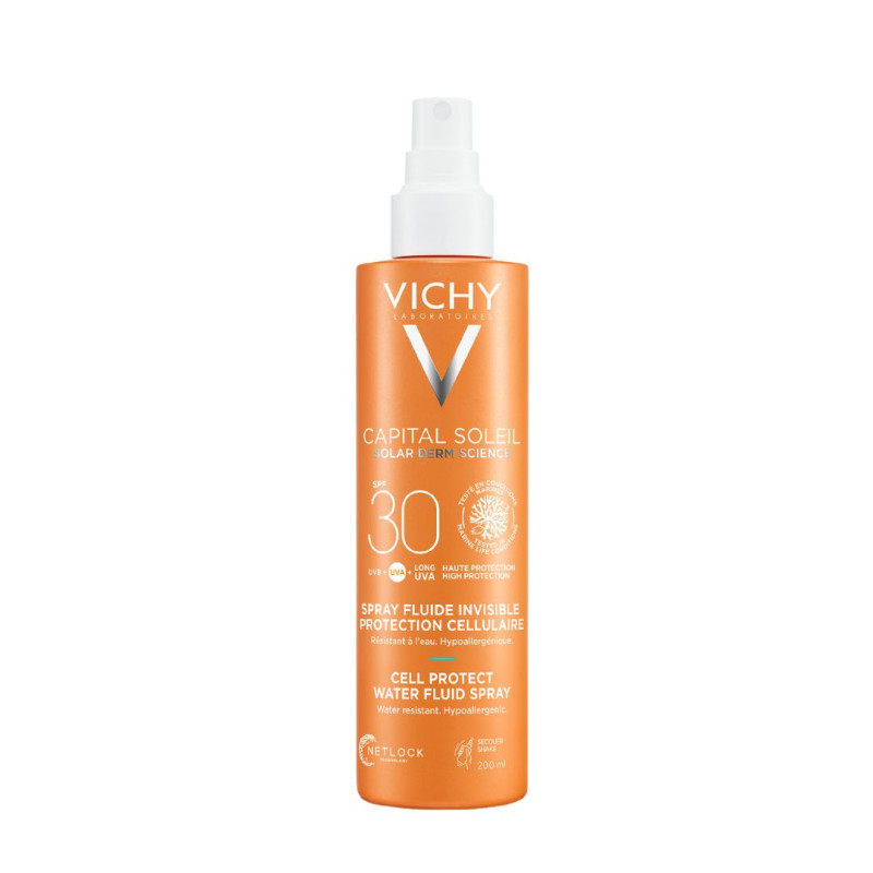 VICHY CAPITAL SOLEIL SPRAY FLUIDO INVISIBLE CELL PROTECT SPF 30  200 ML