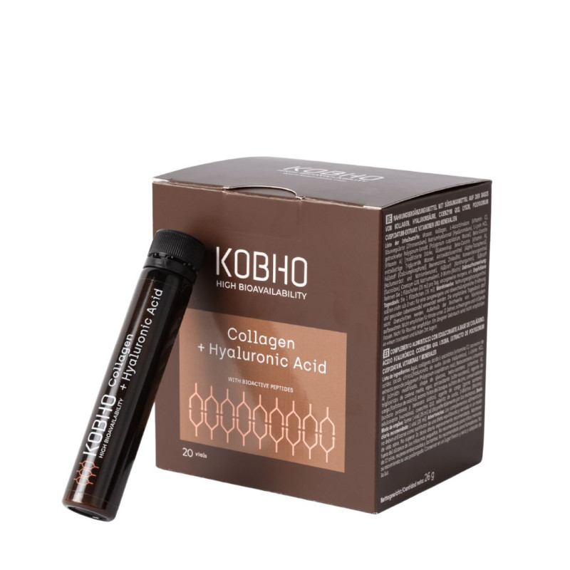 KOBHO Colágeno + Ácido Hialurónico 20 Viales