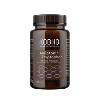 KOBHO MELATONIN + L-TRYPTOPHAN  60 COMPRIMIDOS* DADO DE BAJA