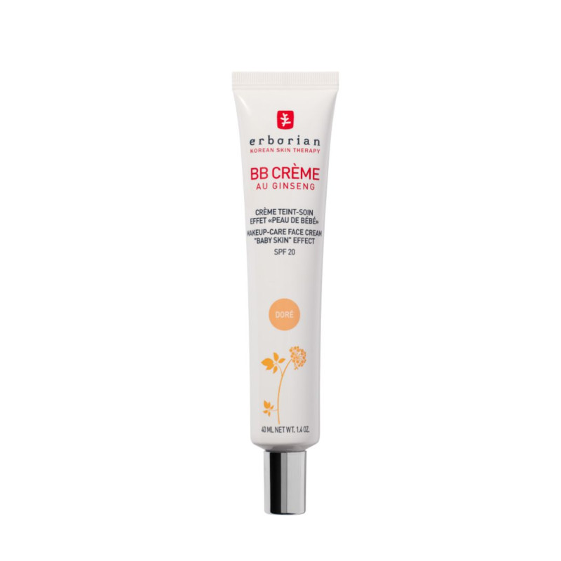 ERBORIAN BB CREME AU GINSENG SPF20 DORÉ 40ML