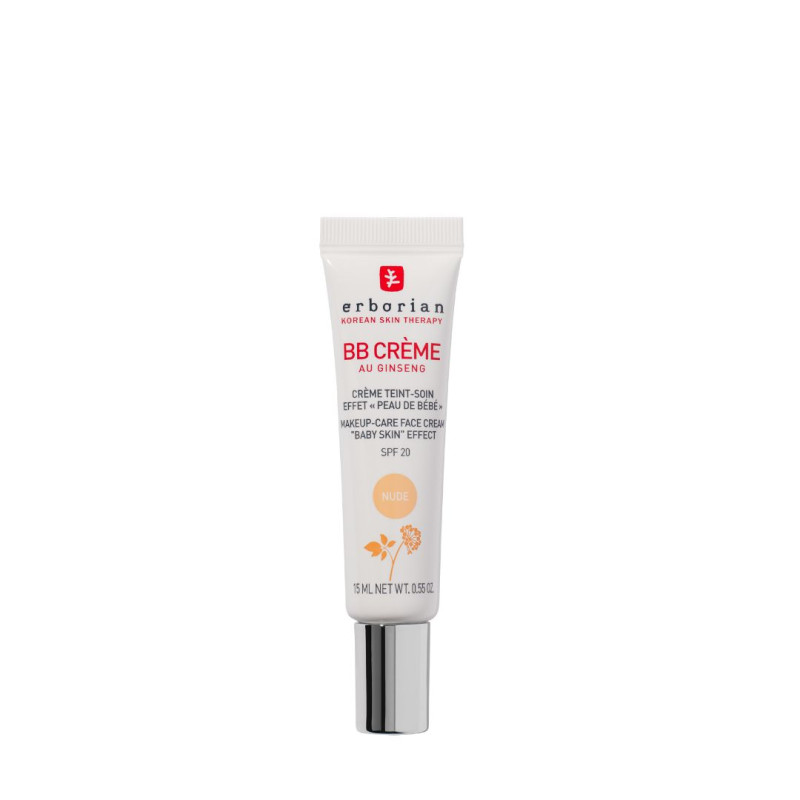 ERBORIAN BB CREME AU GINSENG SPF20 NUDE PIEL DE BEBE 15ML