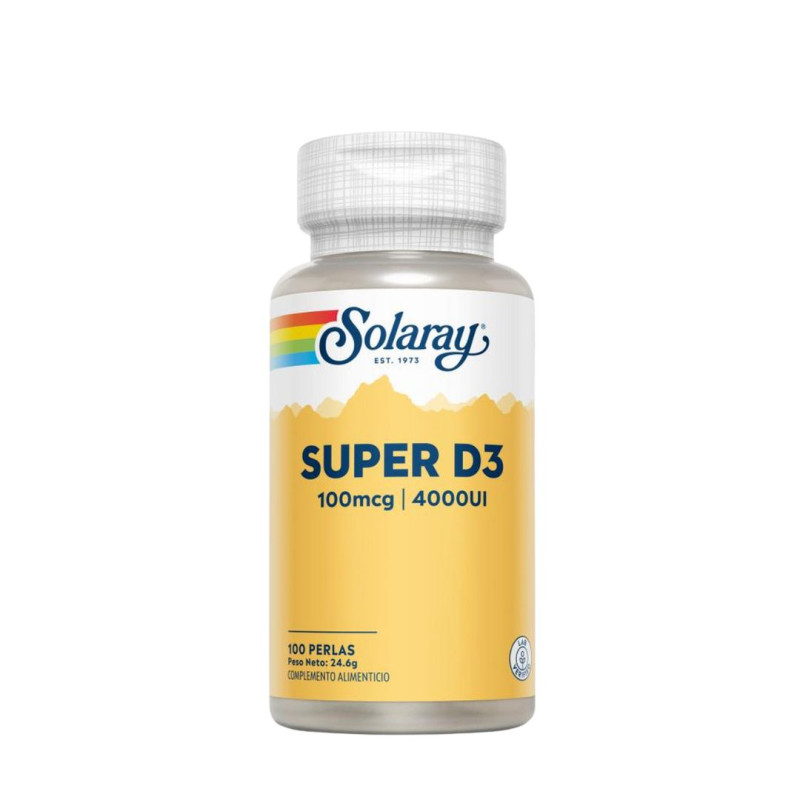SOLARAY SUPER D3 4000UI 100 PERLAS