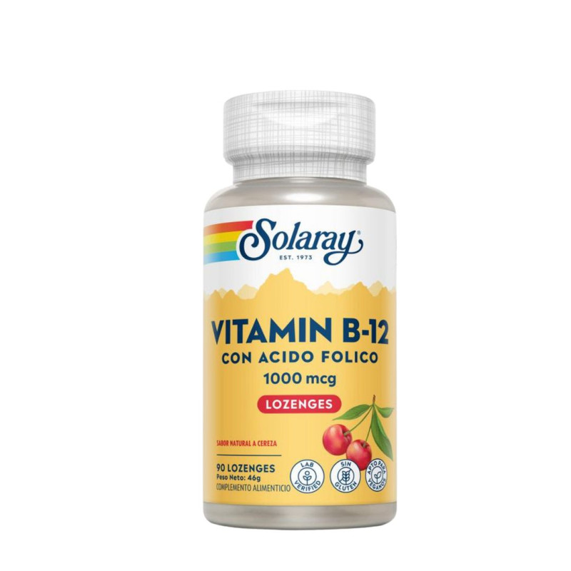 SOLARAY VITAMIN B-12 2000MG 90 COMP SUBLINGUAL