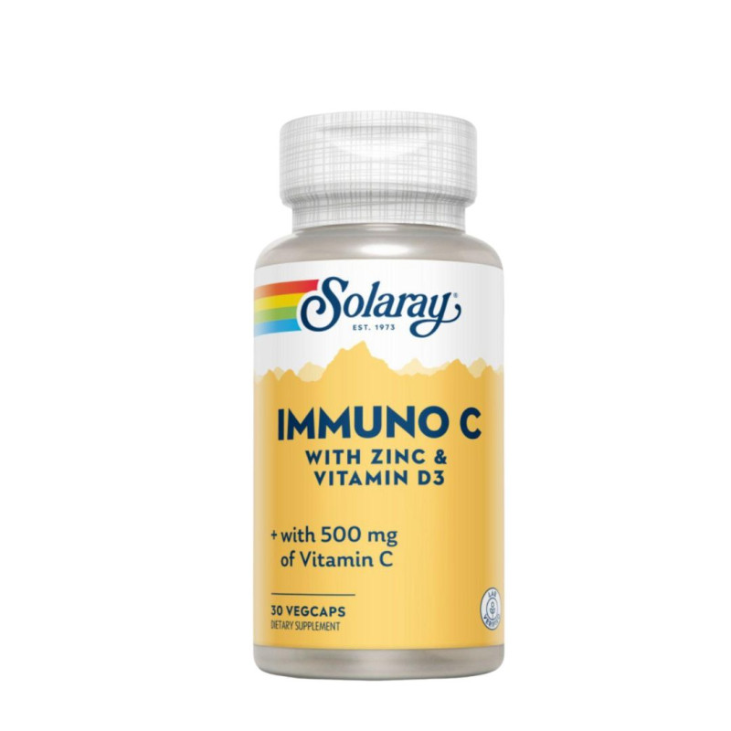 SOLARAY INMUNO C CON ZINC + VIT D3 30VEGCAPS
