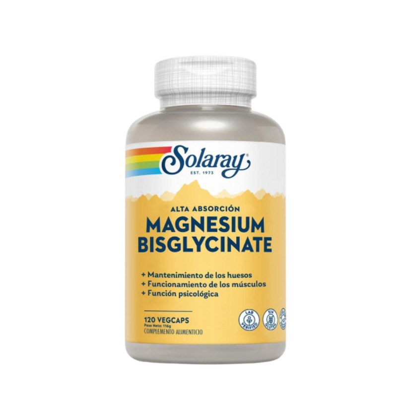 SOLARAY MAGNESIUM BISGLYCINATE 120 VEGCAPS